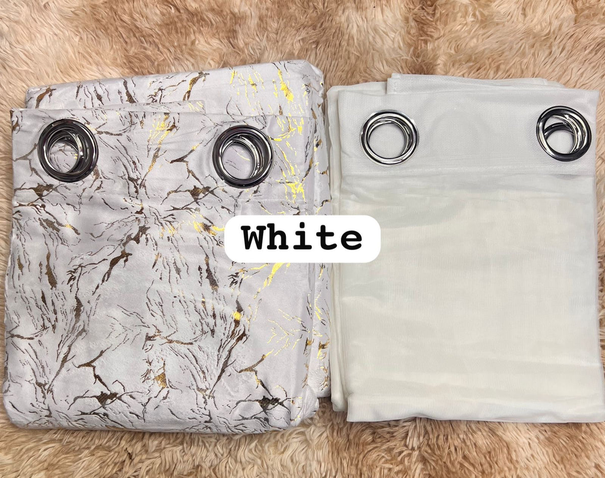 3 in 1 Curtains & Drapes Set