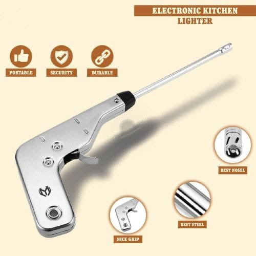 Electric Igniter Spark Gas Lighter for Kitchen Stove Steel