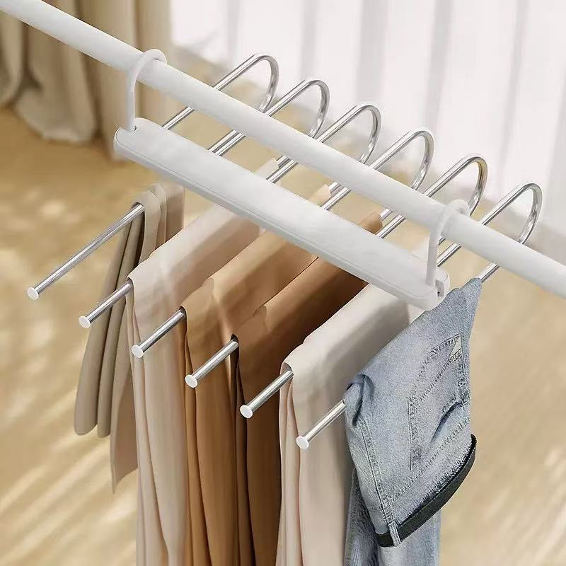 Heavy duty 6 Layer Foldable Pants hanger