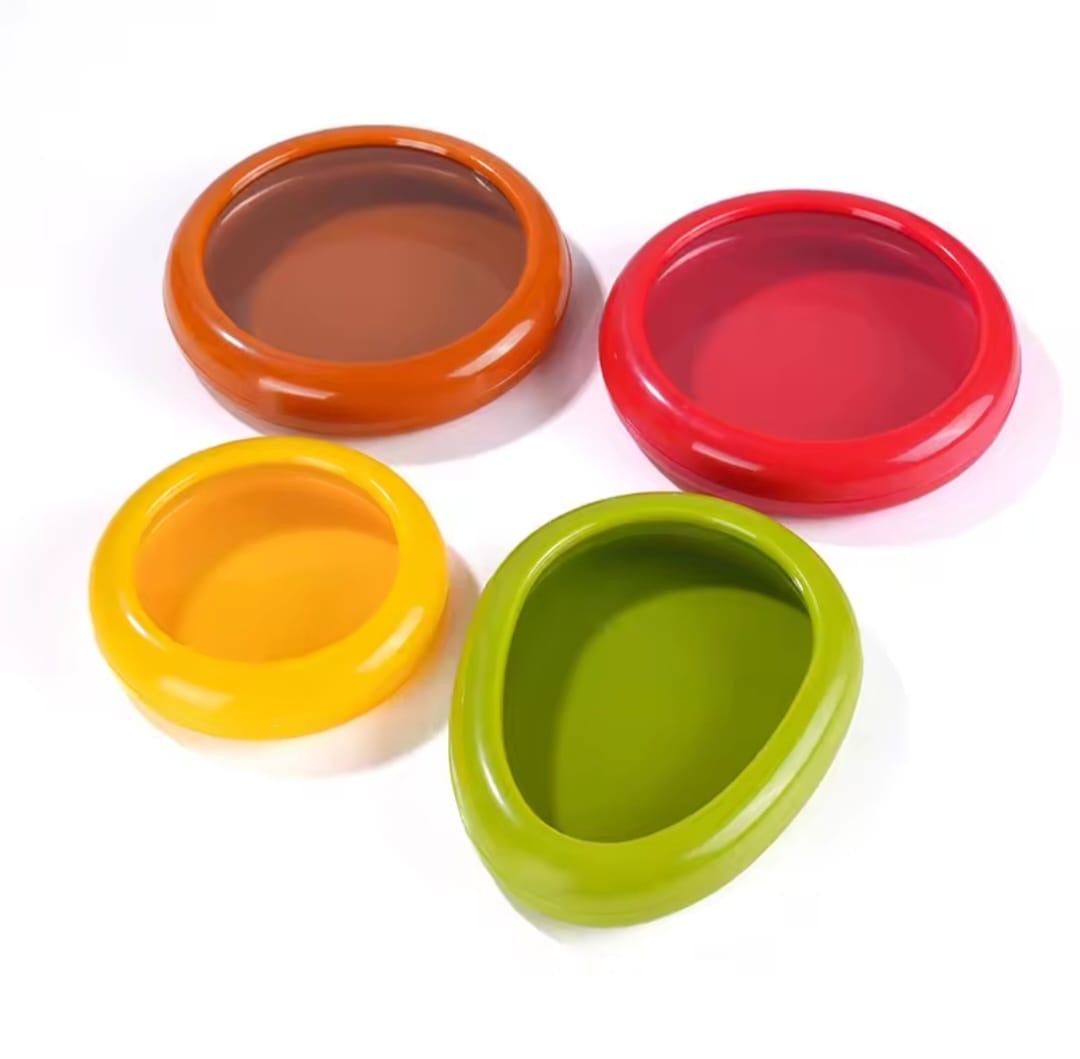 4pcs Transparent silicone film sealed food box