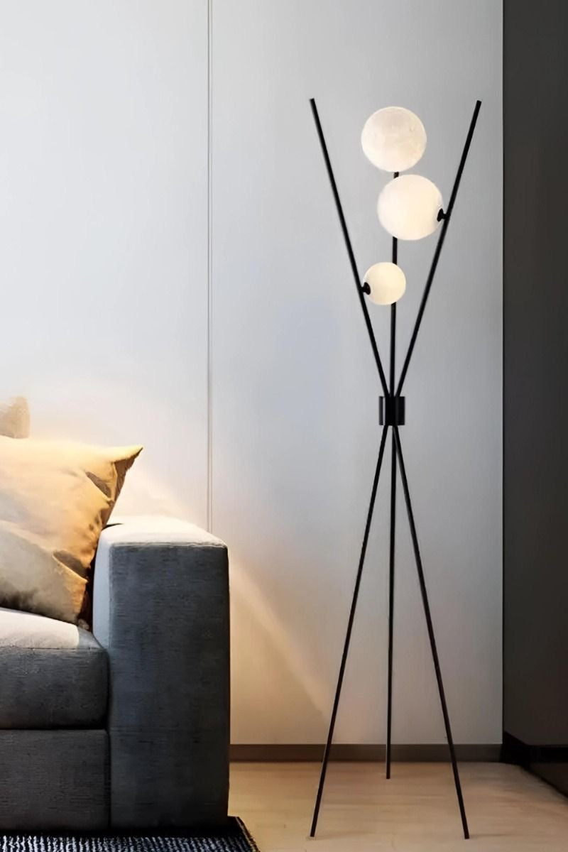 Light luxury minimalist living room, sofa, bedroom atmosphere floor lamp