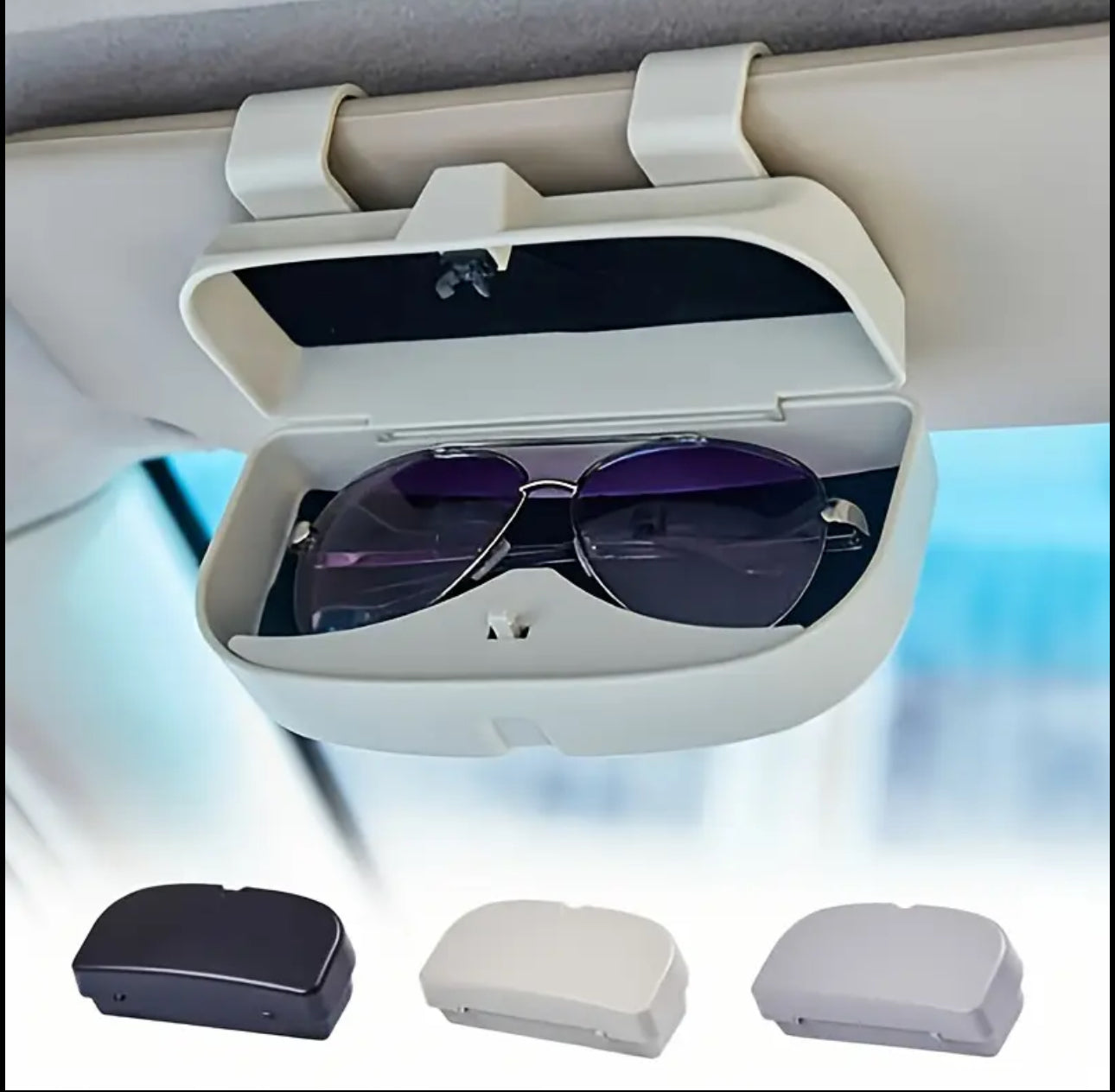 Car Sun Visor Sunglasses Case/ Holder