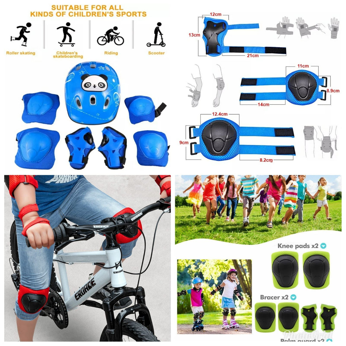 kids helmet /guards set