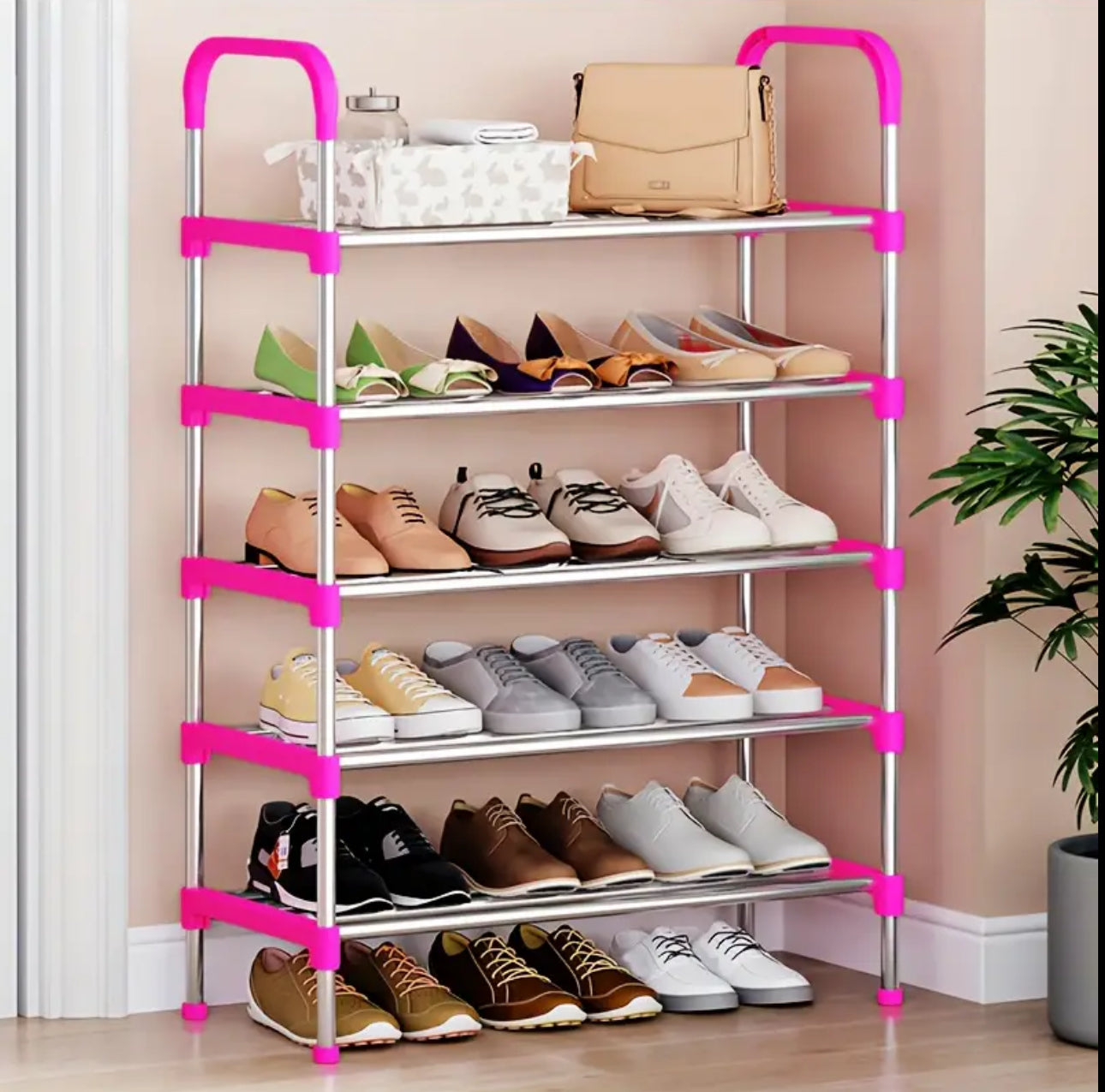 Portable Shoe Rack 26 pairs 8 layer