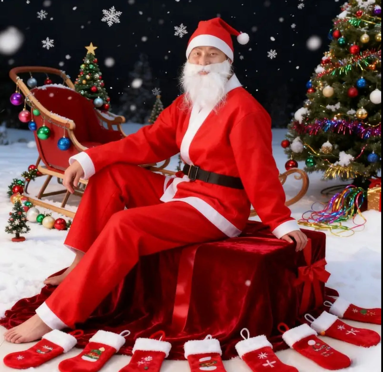 Santa adults Christmas outfit