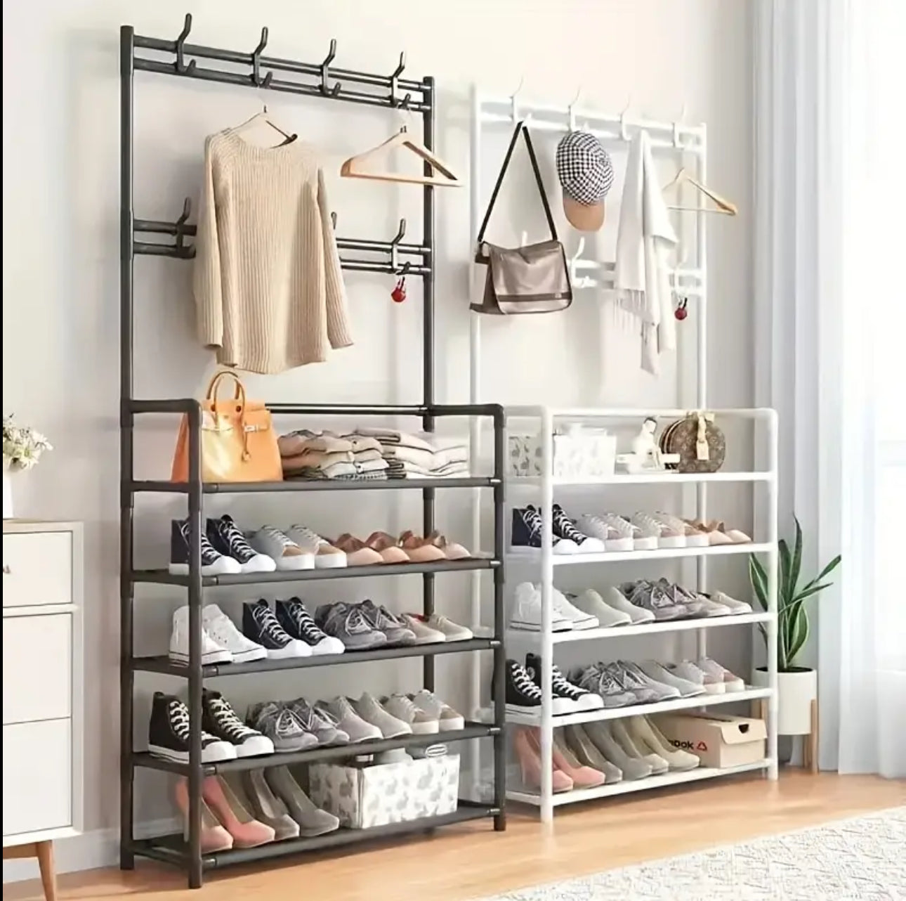 3 in 1 five tier storage rack/hanger