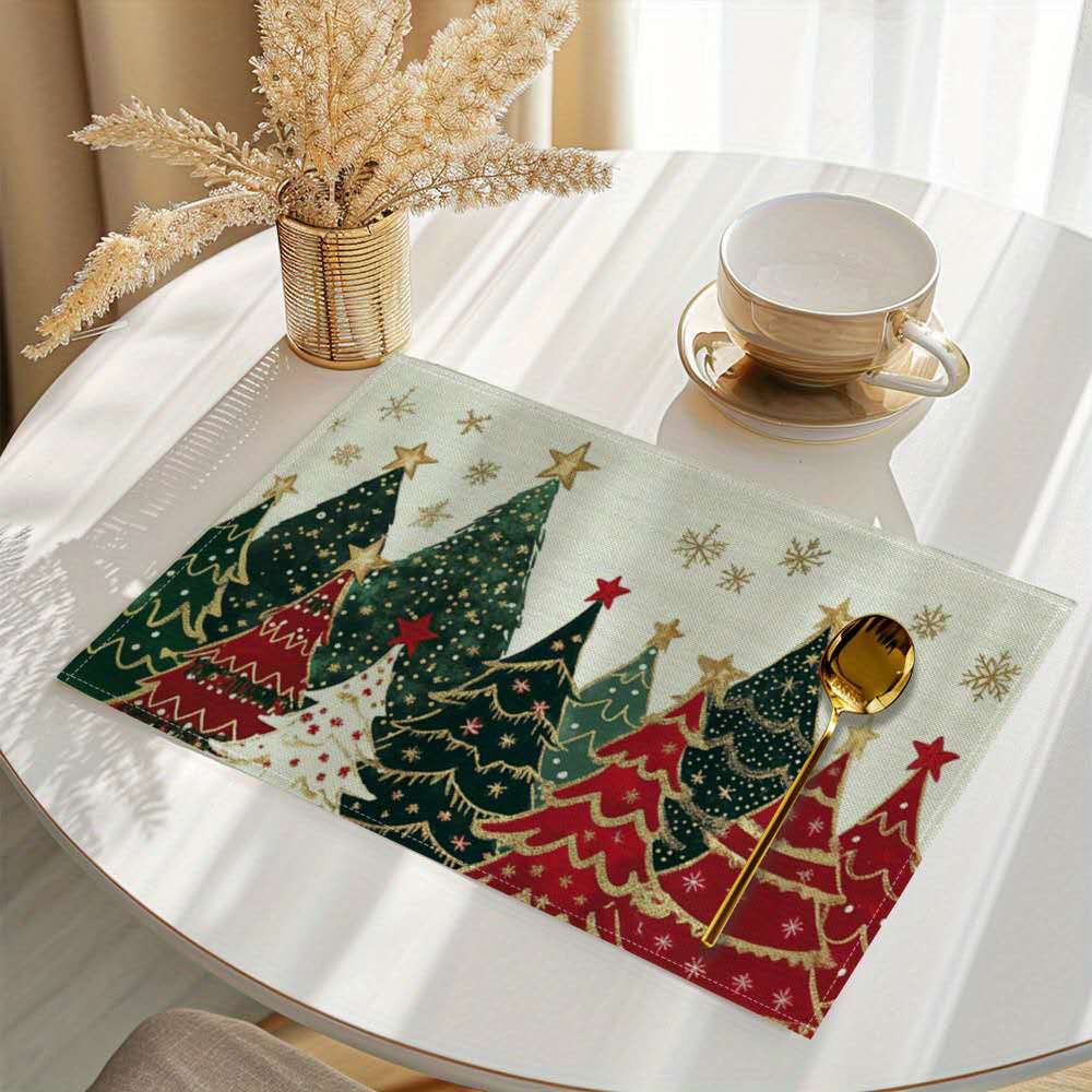 1pc Christmas Placemats For Dining Table