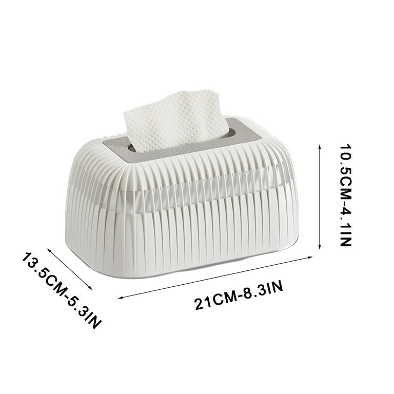 Stripped tissue / serviette box