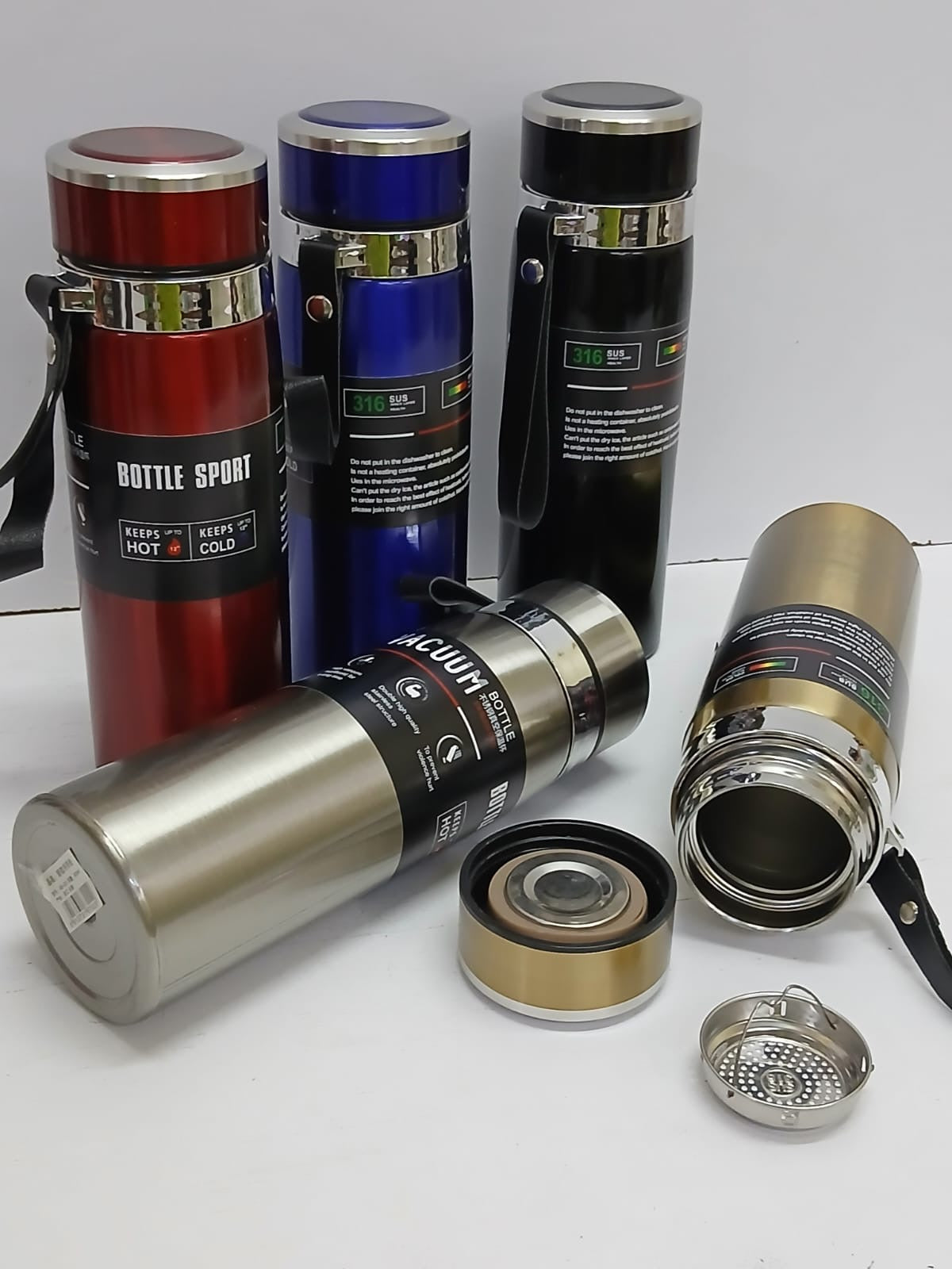 Stainless steel thermal vacuum flask
