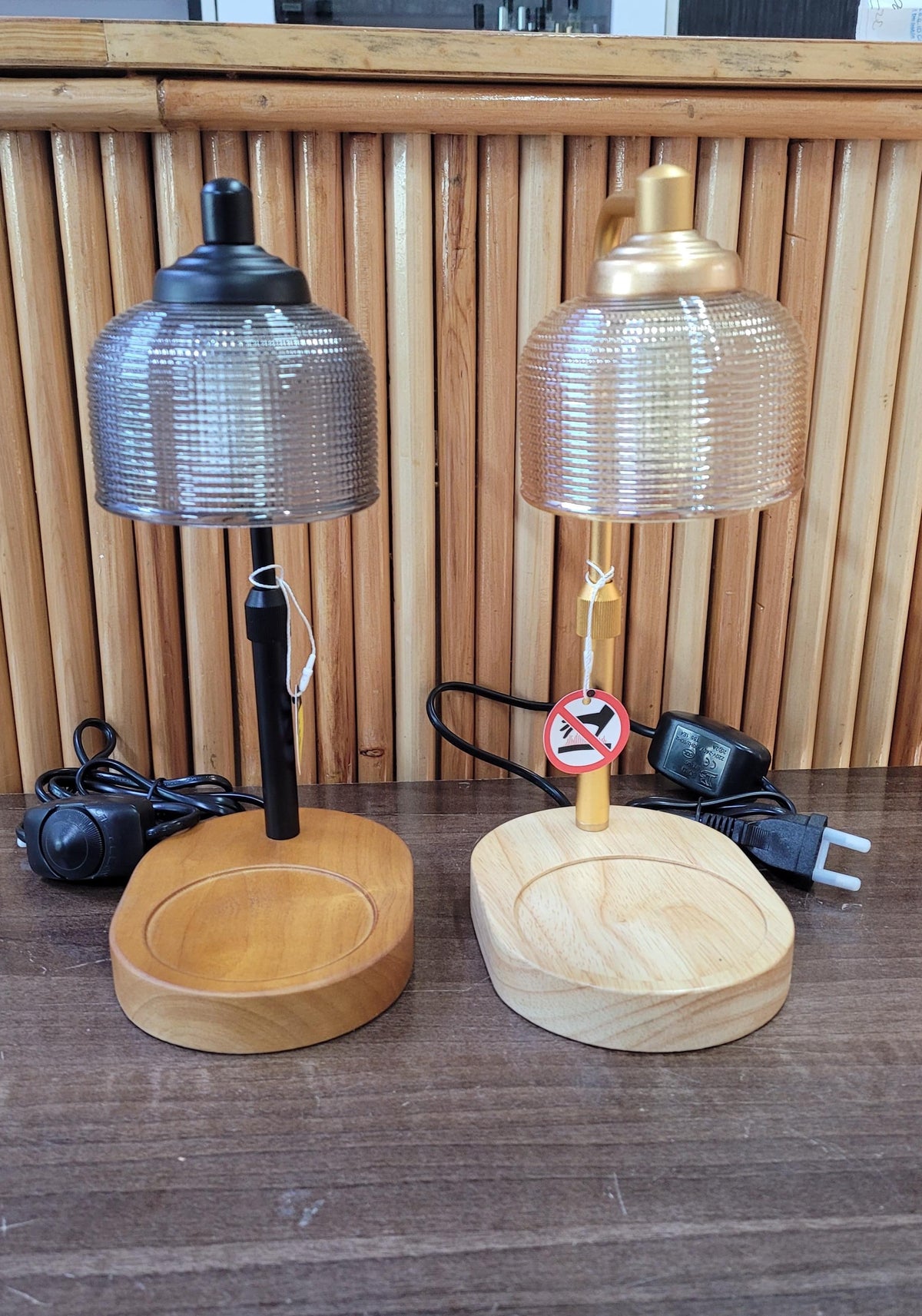 Glass Dimmable electric candle warmer