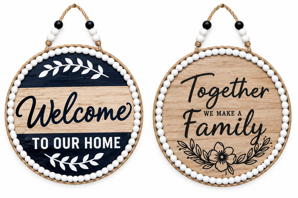 Wooden hanging decor