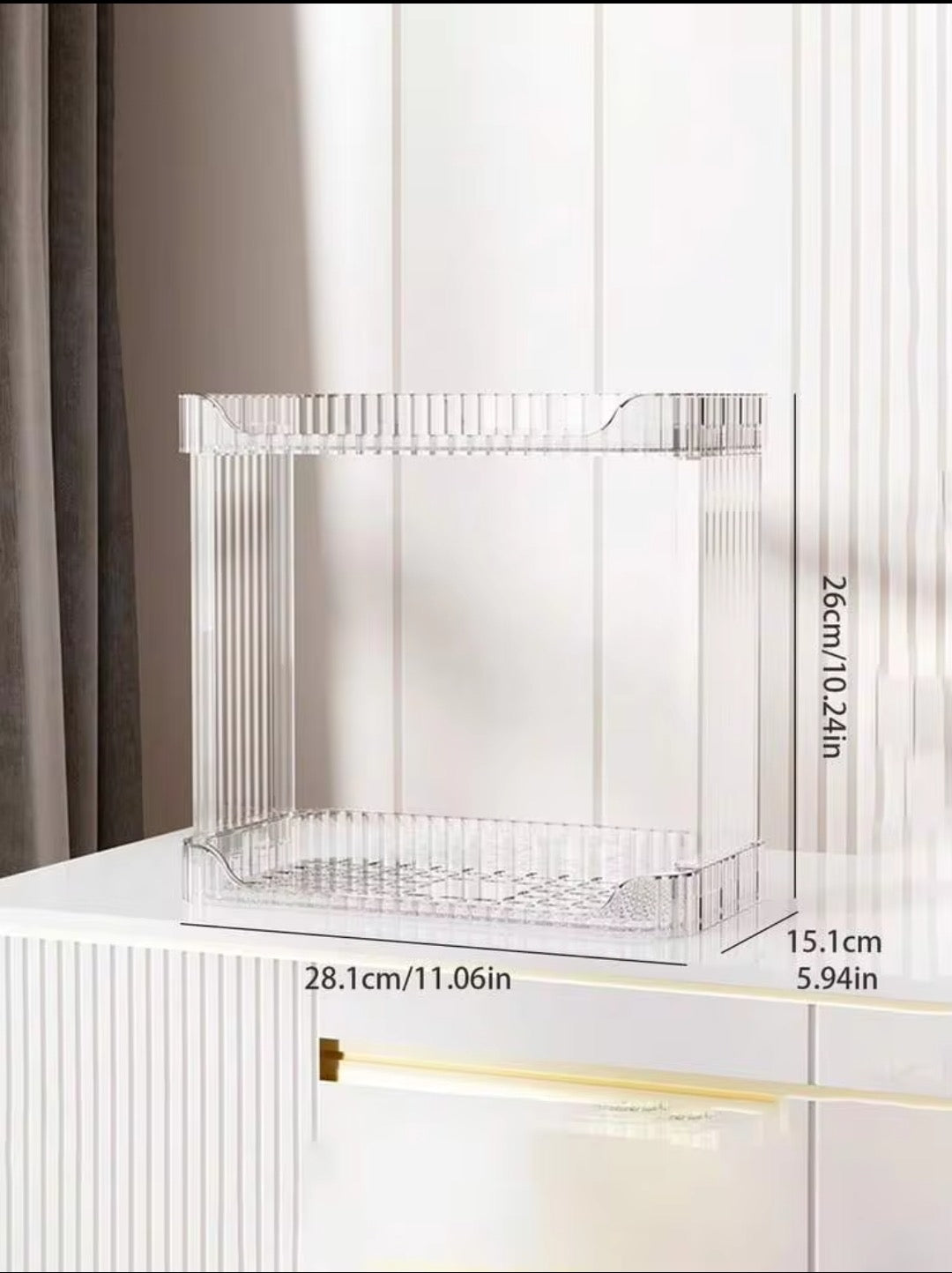 Two layer Clear rack