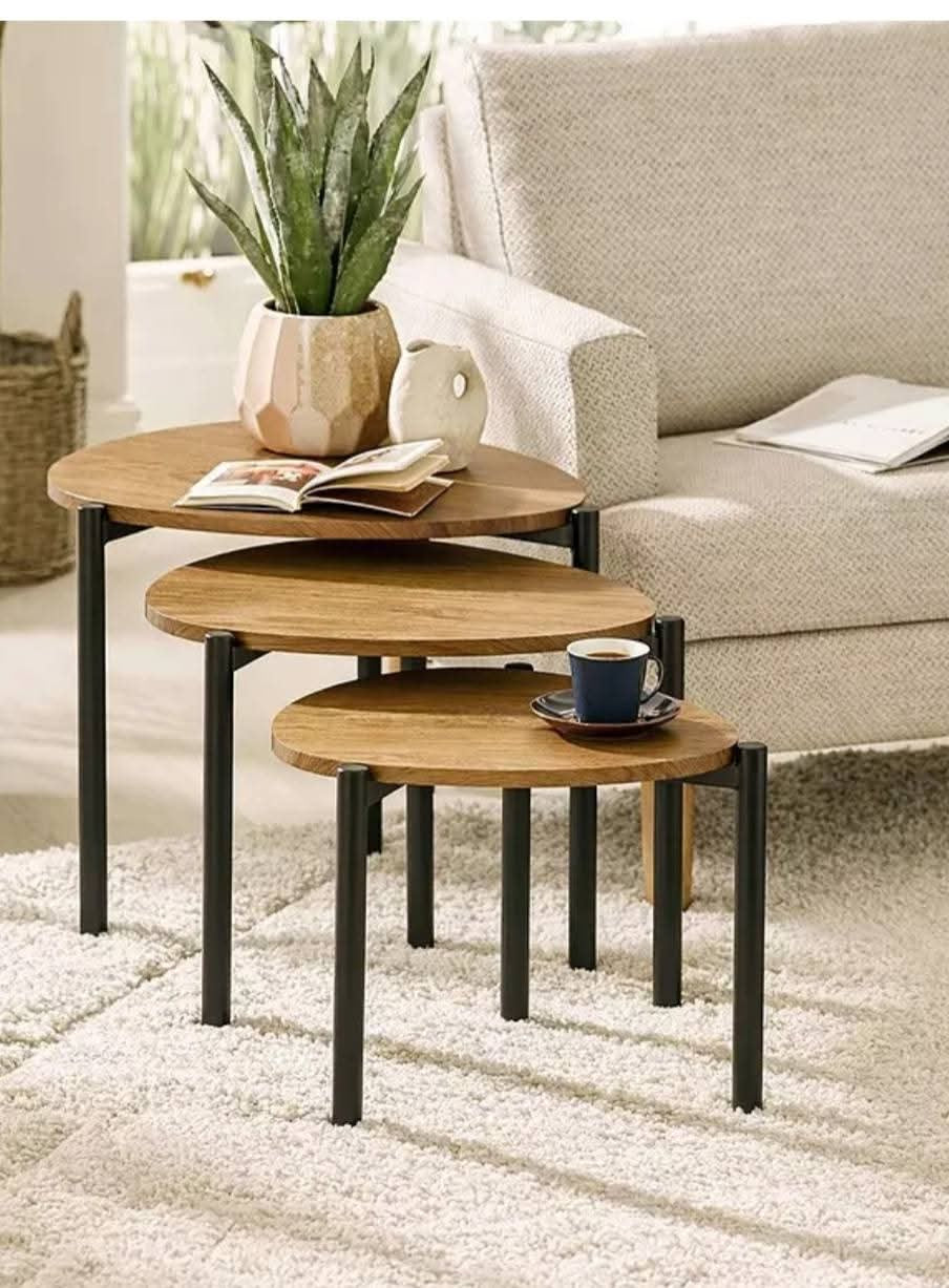 3pcs Oblong shaped Nesting Tables