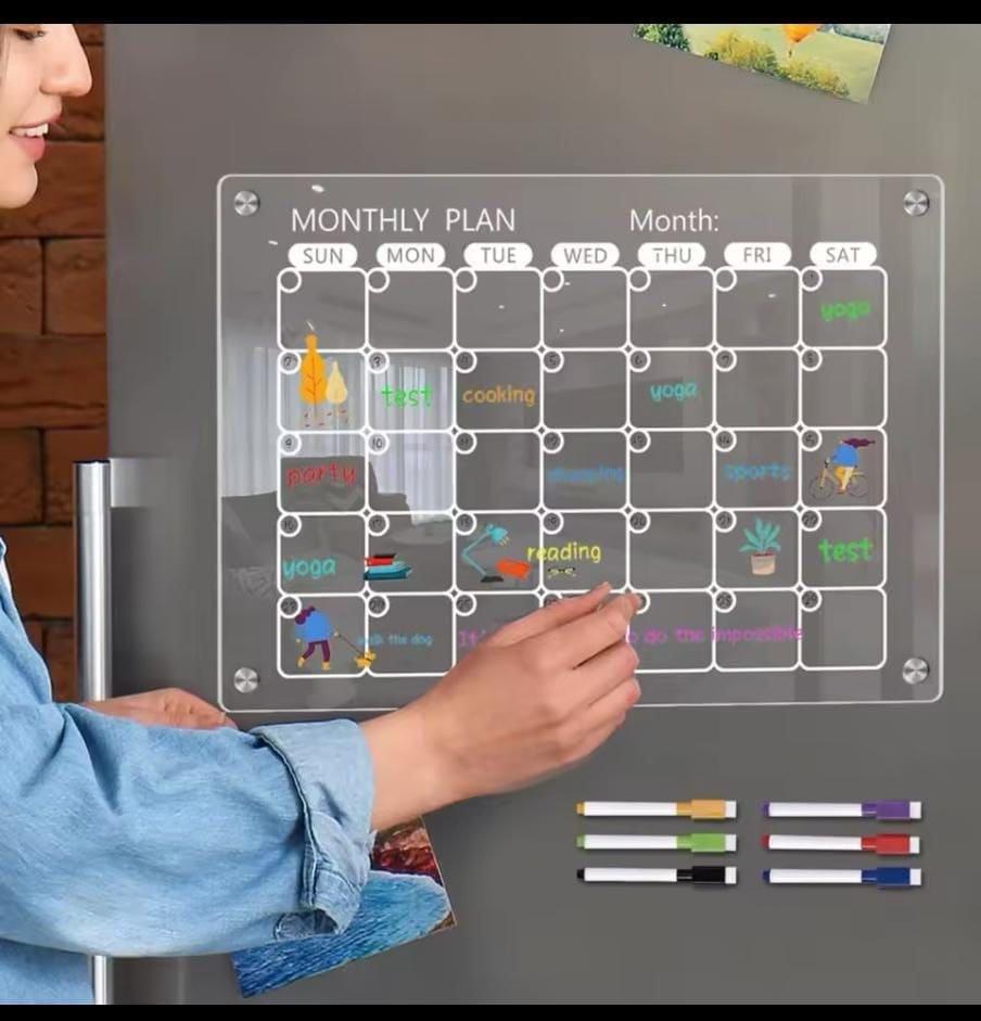 Magnetic Monthly fridge planner