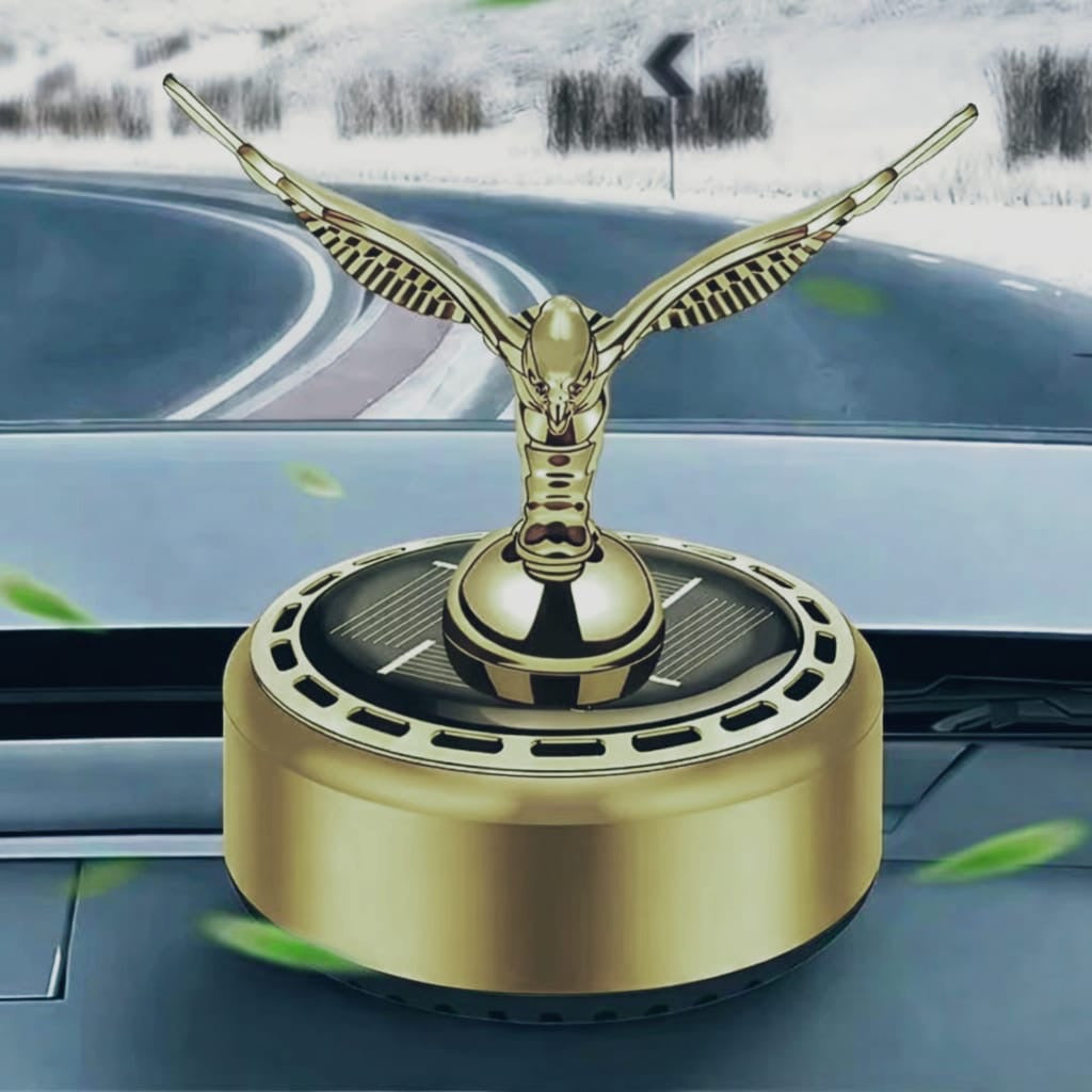 AUTOMATIC ROTATING SOLAR CAR DASHBOARD AIR FRESHENER