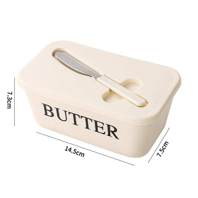 Butter Storage Box with Knife & Lid