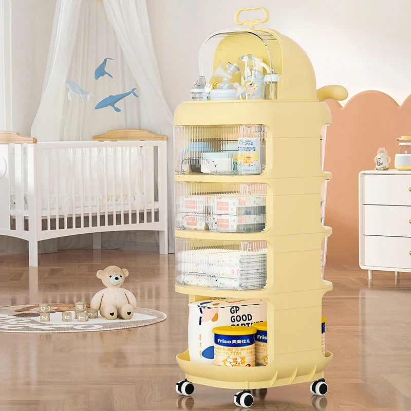 4 tier Multiple purposes Baby Supplies Shelf