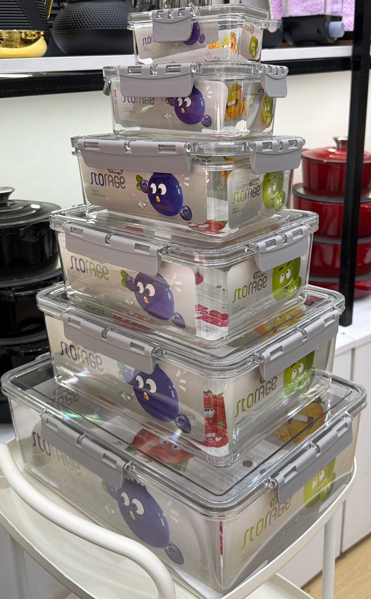 6pcs fridge containers