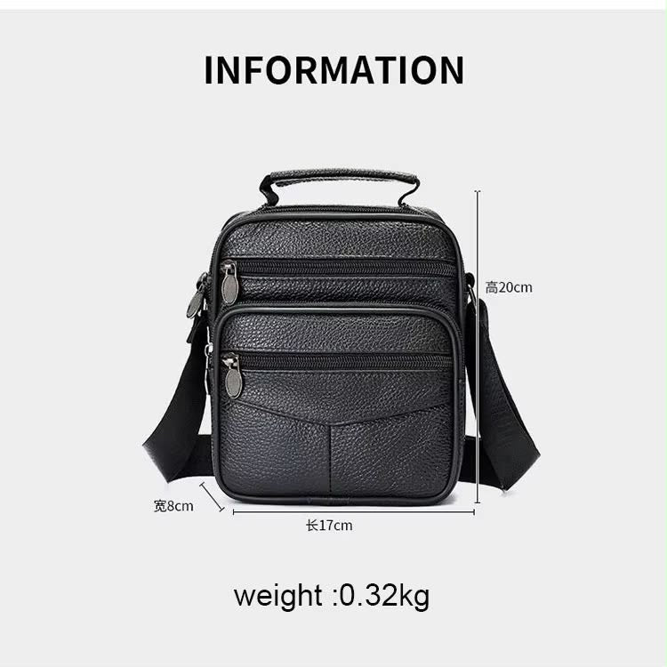 Premium Unisex Leather Crossbody Bag