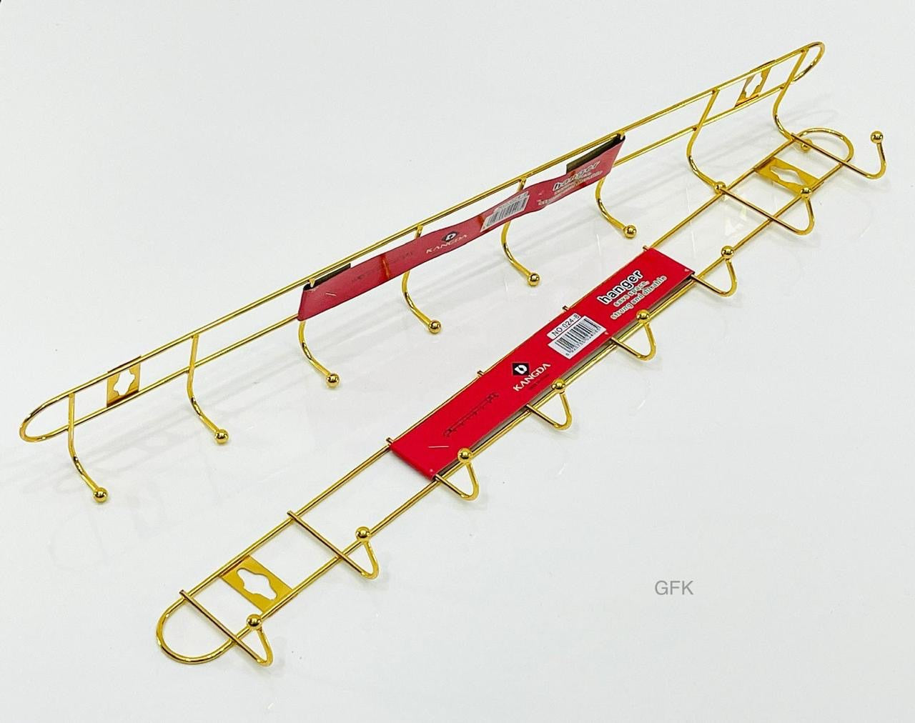 8 hook Gold Stainless steel rail