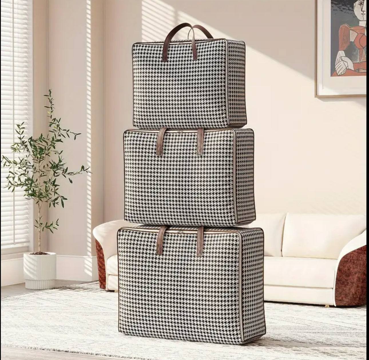 3pcs Quilt Duvet/Closet Organizer