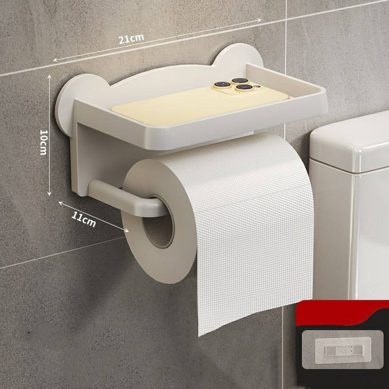 Punch Free Wall Mounted Tissue / storage Rack