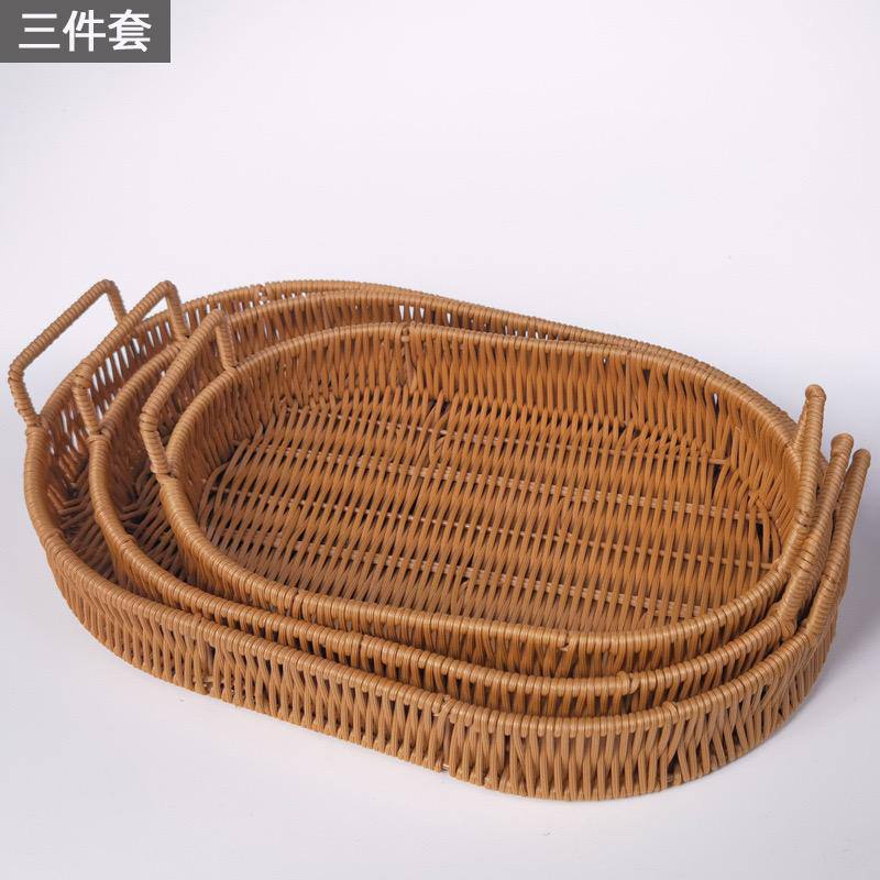 rattan oval basket