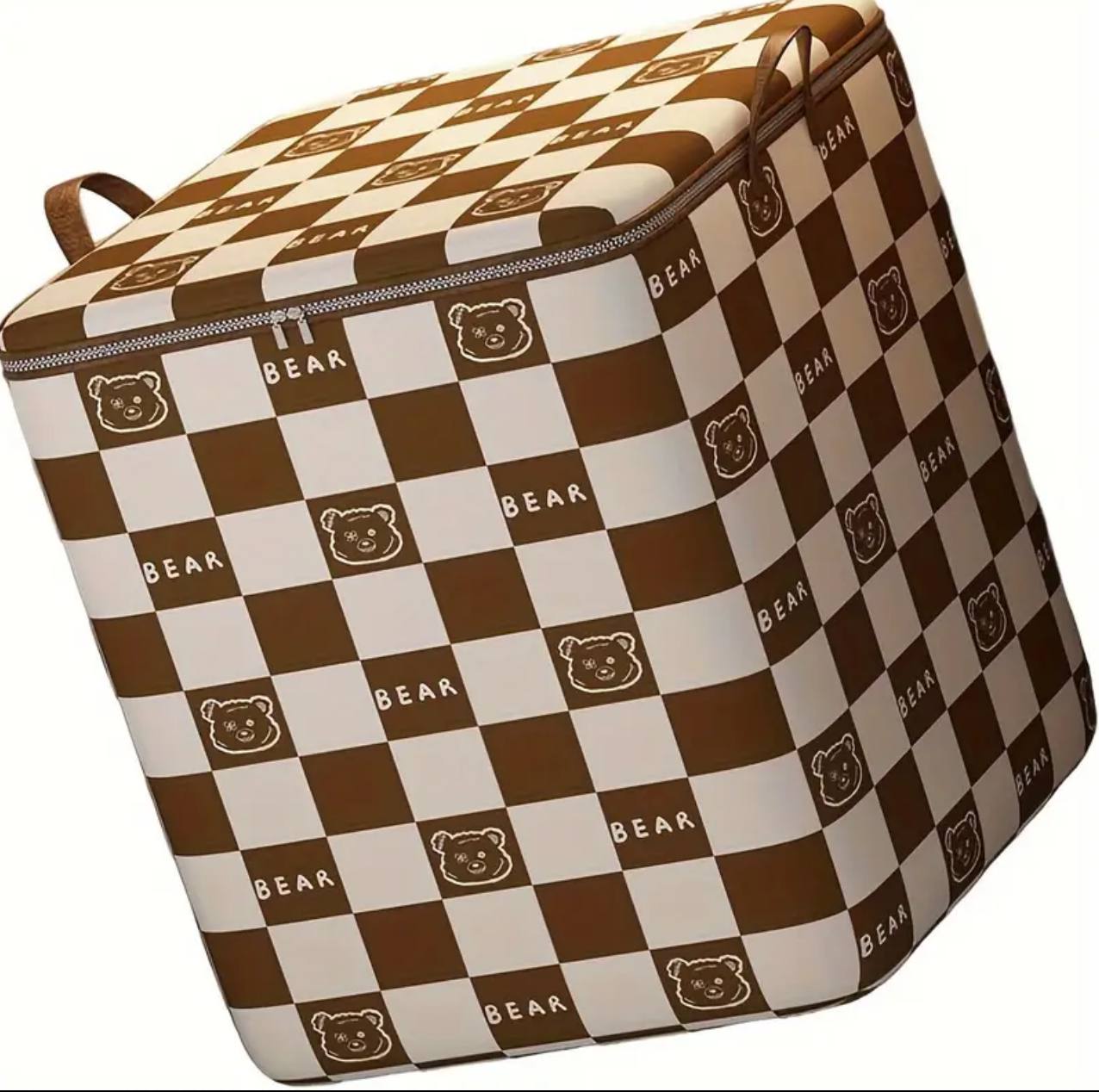 Cute bear Non-Woven Zipper Storage quilt Bag 3 different size