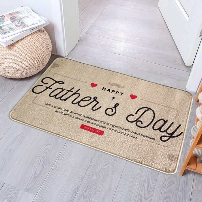 Rubber bottom entry door mat