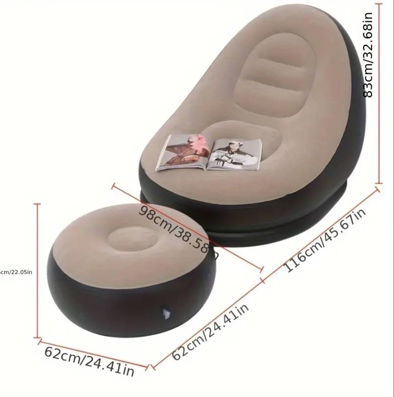 Inflatable Deluxe Lounge / inflatable Seat (2pcs Sets)