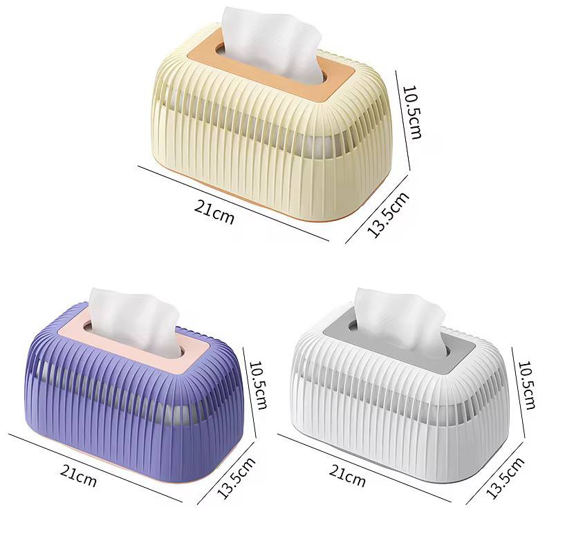 Stripped tissue / serviette box