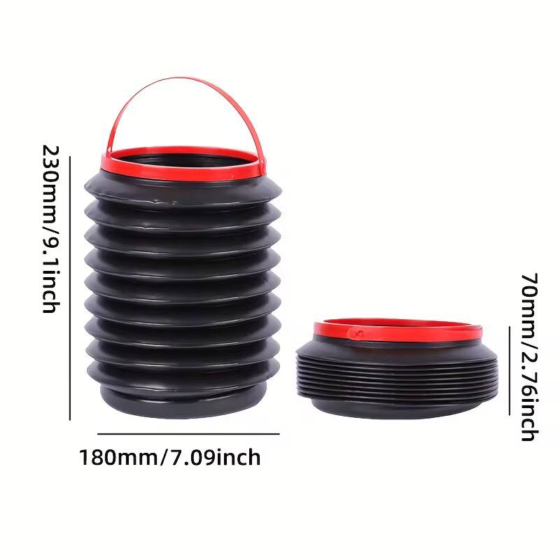 Collapsible car dust bin