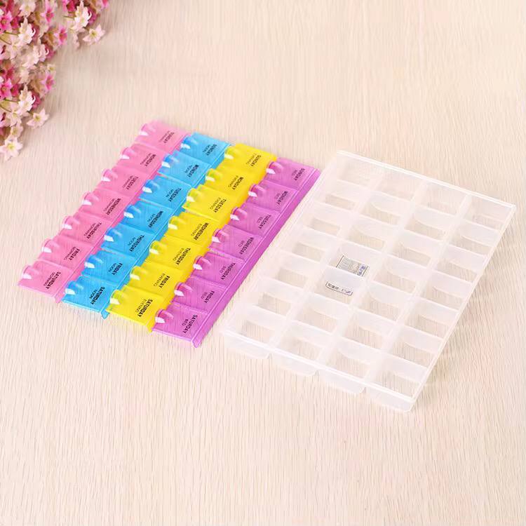 Monthly pill organiser