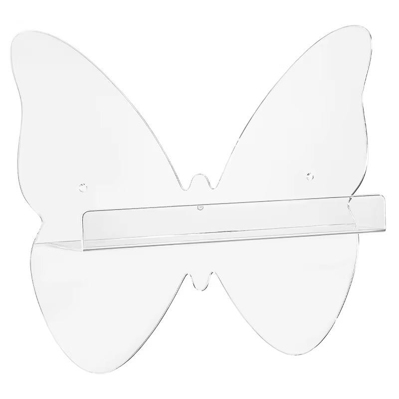 Arcylic Butterfly design Floating Bathroom Shelve