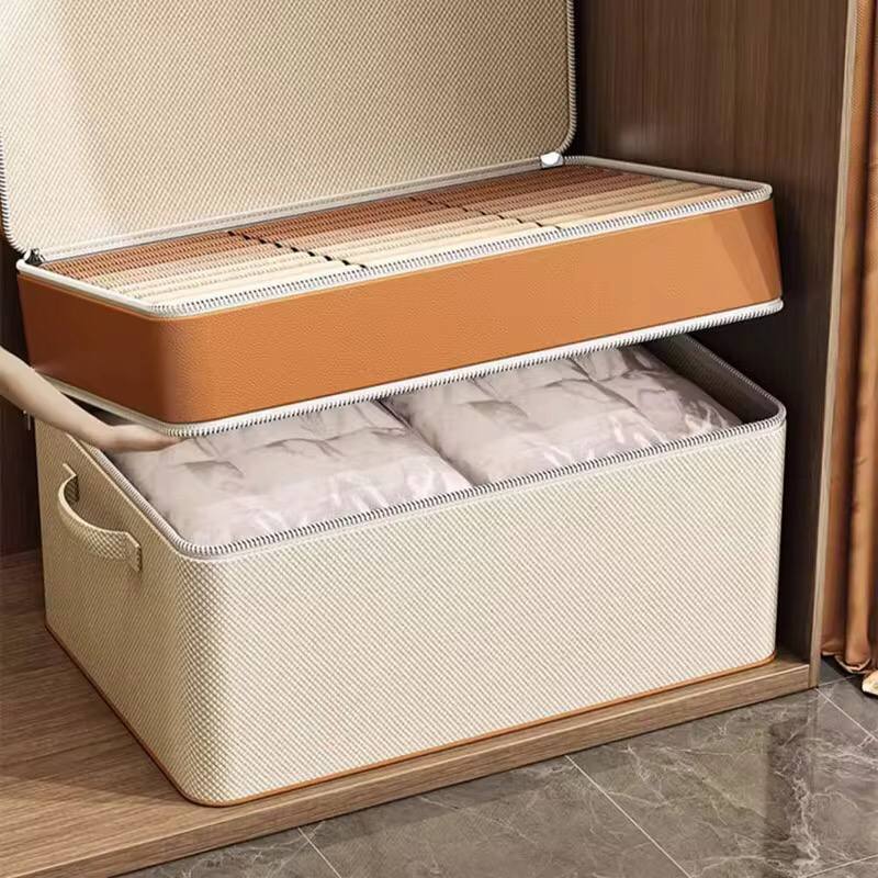 Thick double layer fabric closet organizer