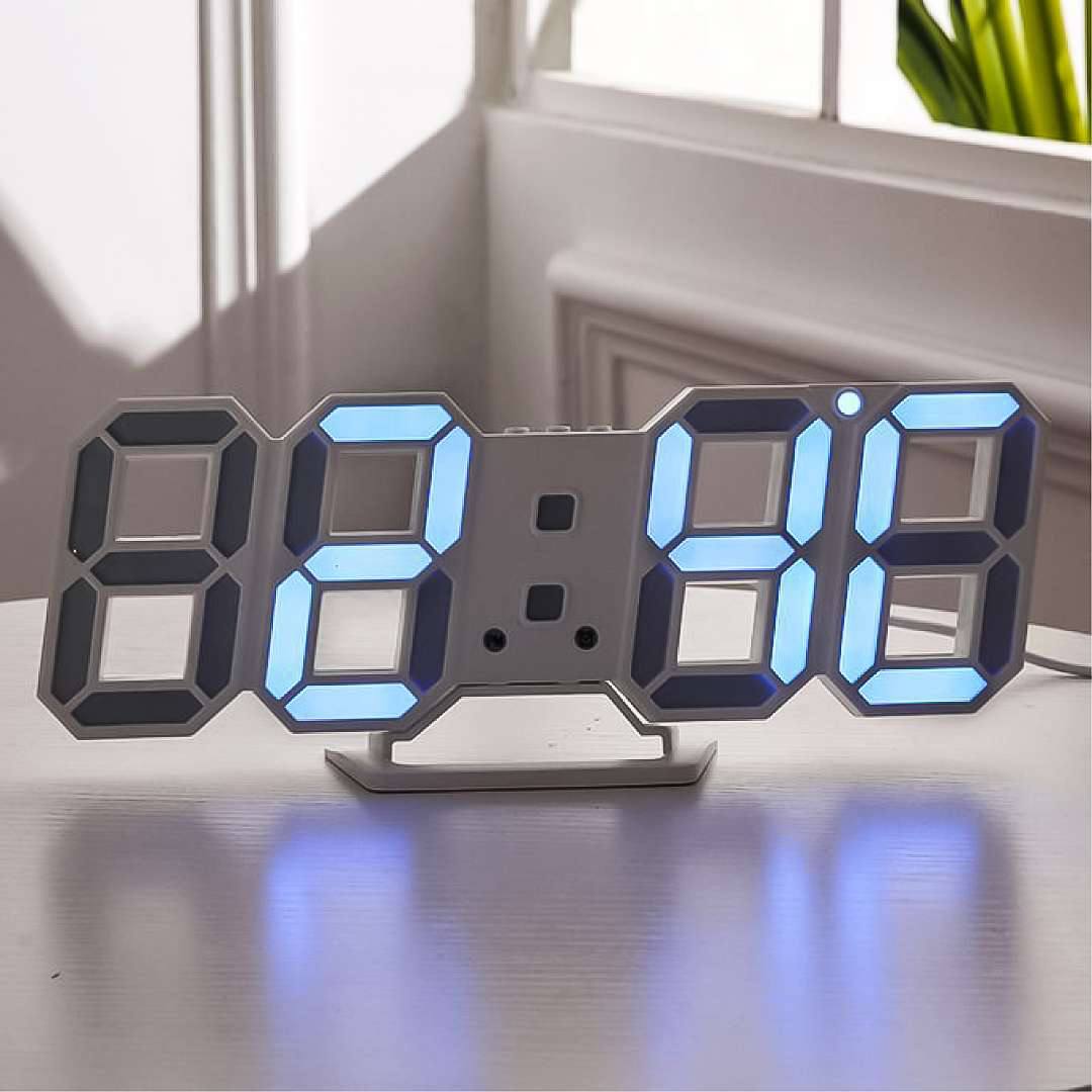 3D LED Digital Wall Clock