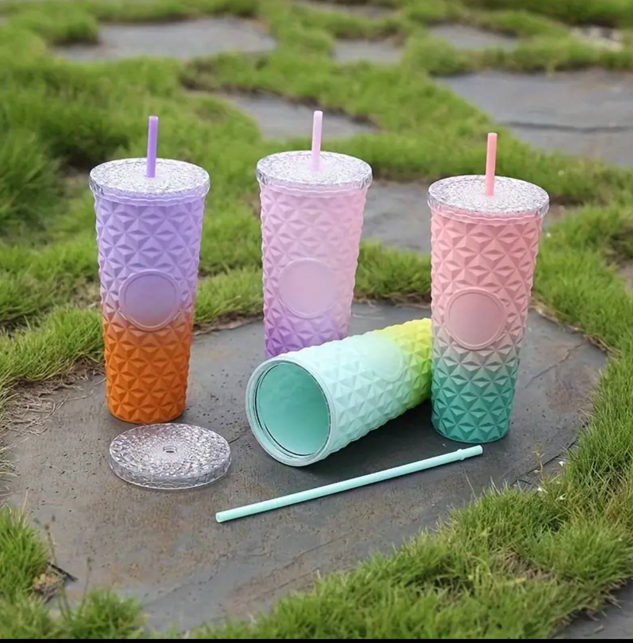 Double walled coloured acrylic Water / Juice Tumbler