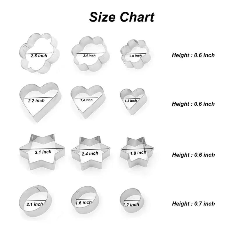 Metallic cookie cutter
