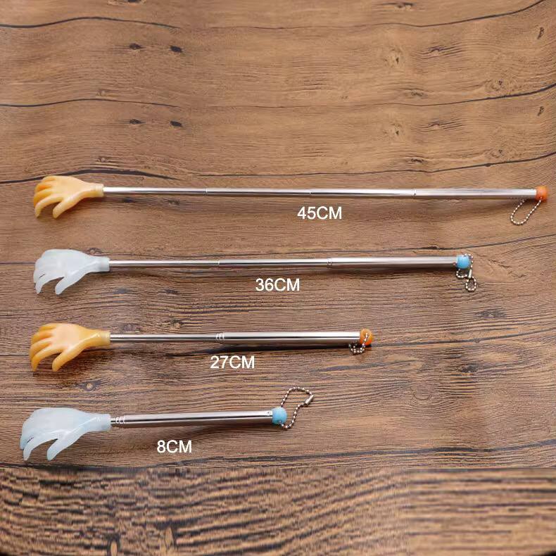 Telescopic silicone back scratcher