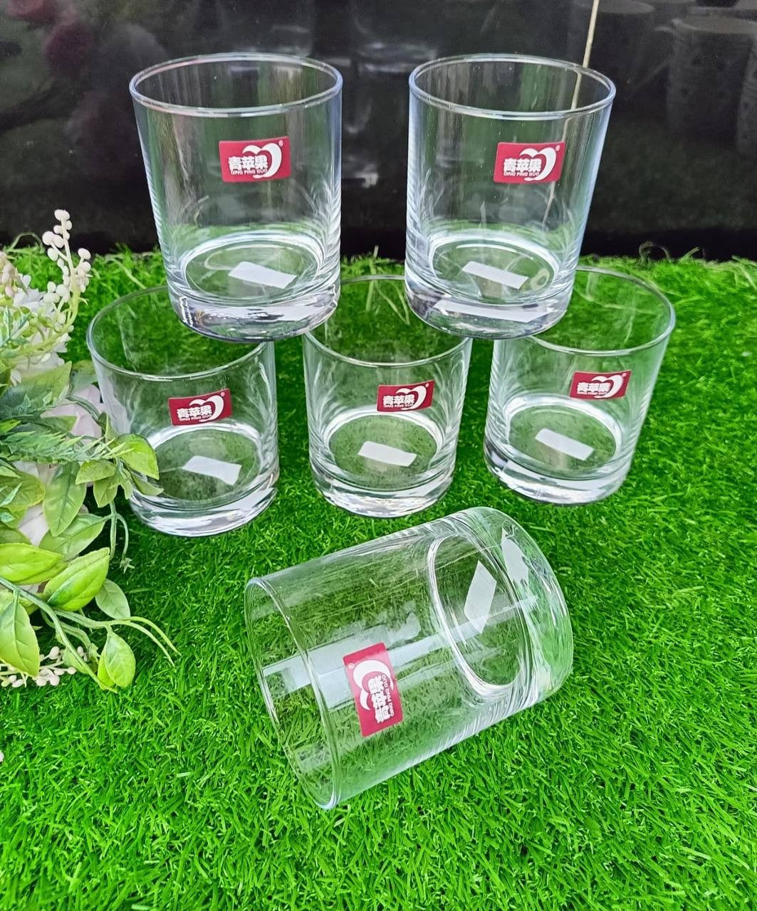 A set of 6pcs Tumbler glass