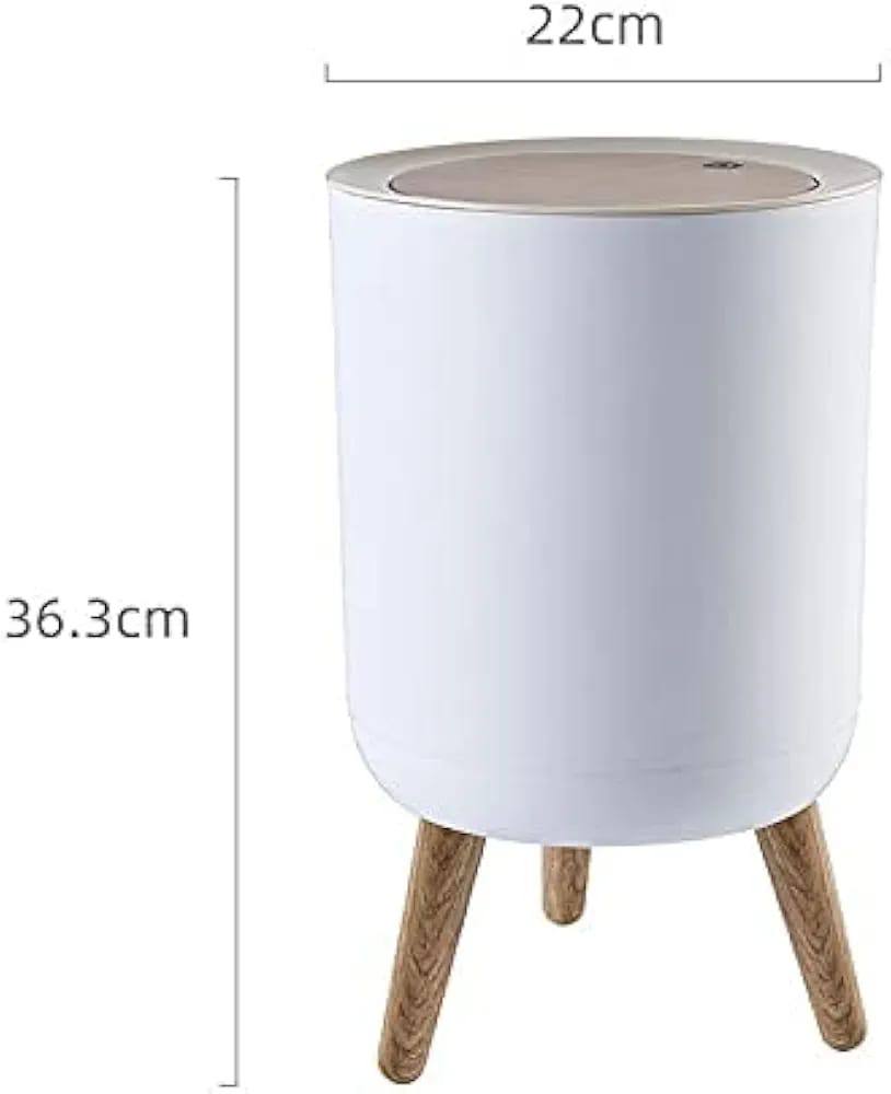 Nordic Style dustbin with Wood Grain Cover