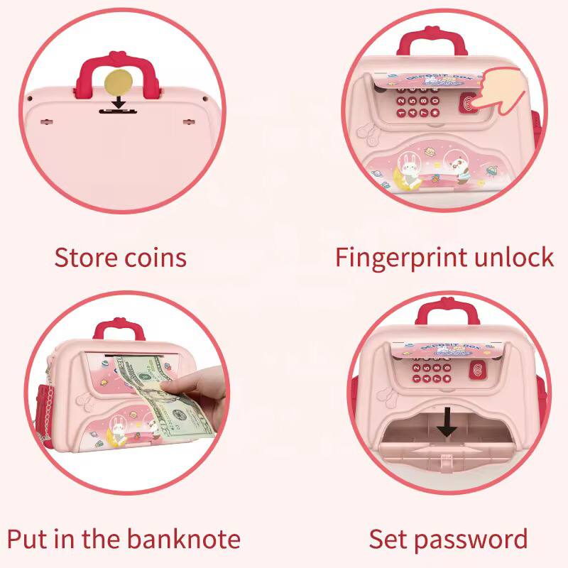 Handbag design Password and Fingerprint portable ATM Money