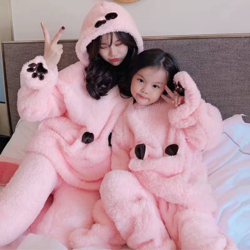 JULY SONG WINTER MOM DAUGHTER FLANNEL PAJAMAS