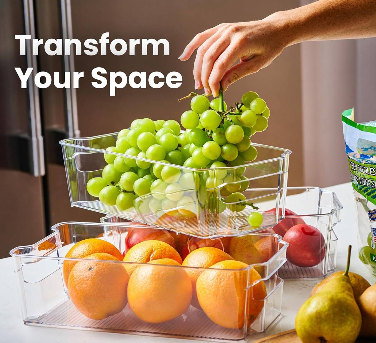 Acrylic fridge storage box