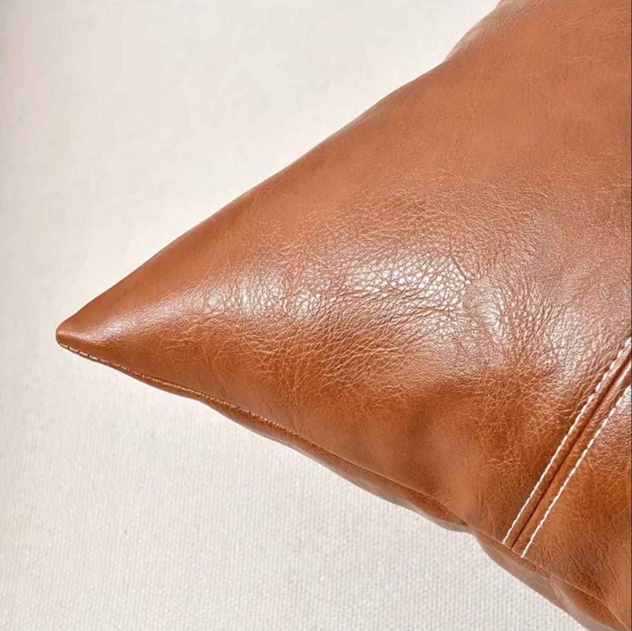 Premium quality leather Throw Pillow Cases
