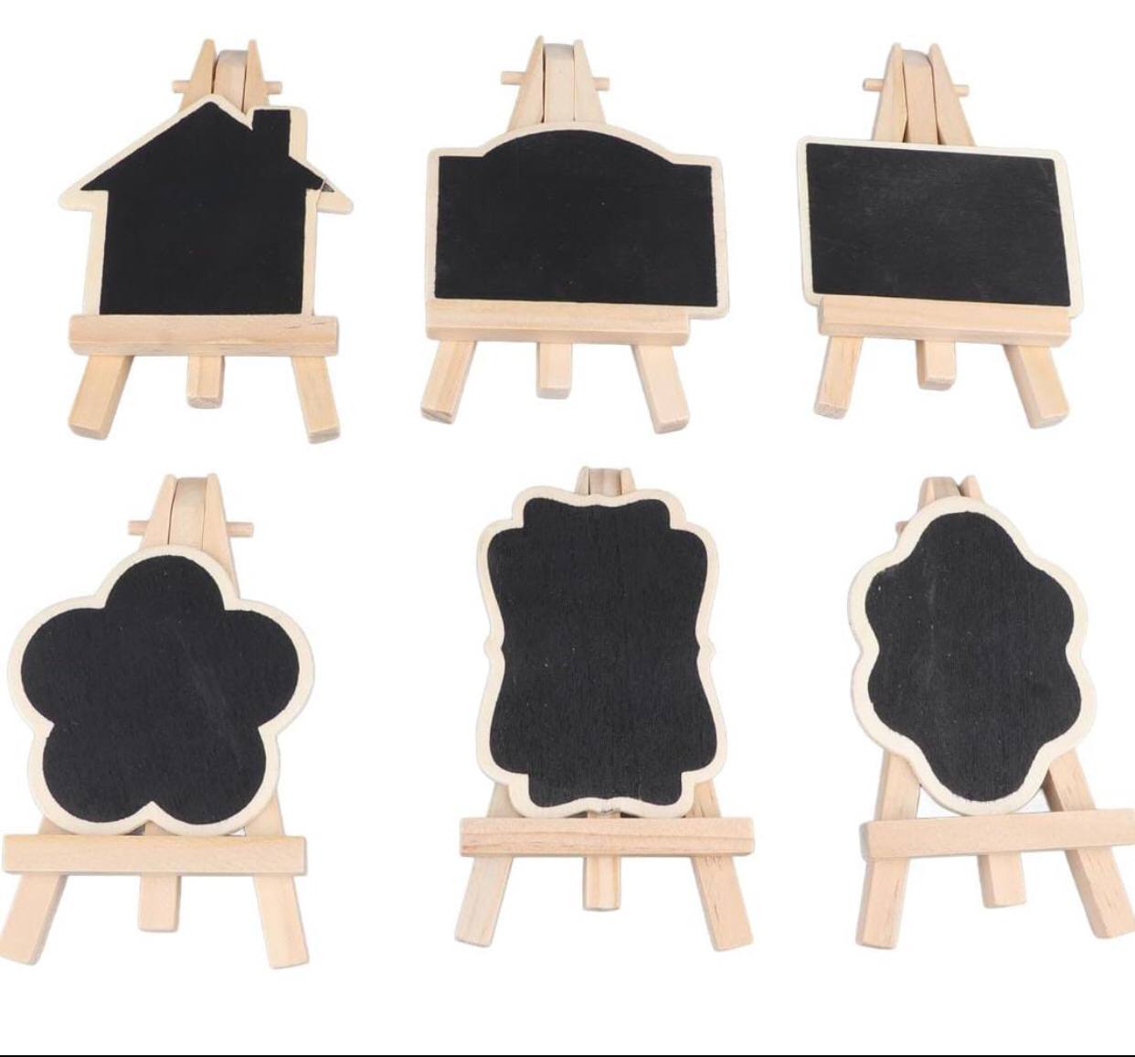 Creative multiple purposes Wood Mini Chalkboard Signs
6 pcs