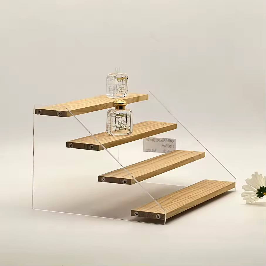 4-Tier Bamboo & Acrylic Multipurpose Stand*