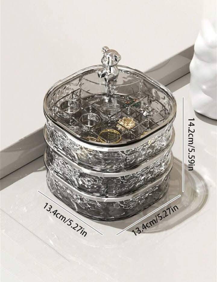 Water ripple rotating jewellery box