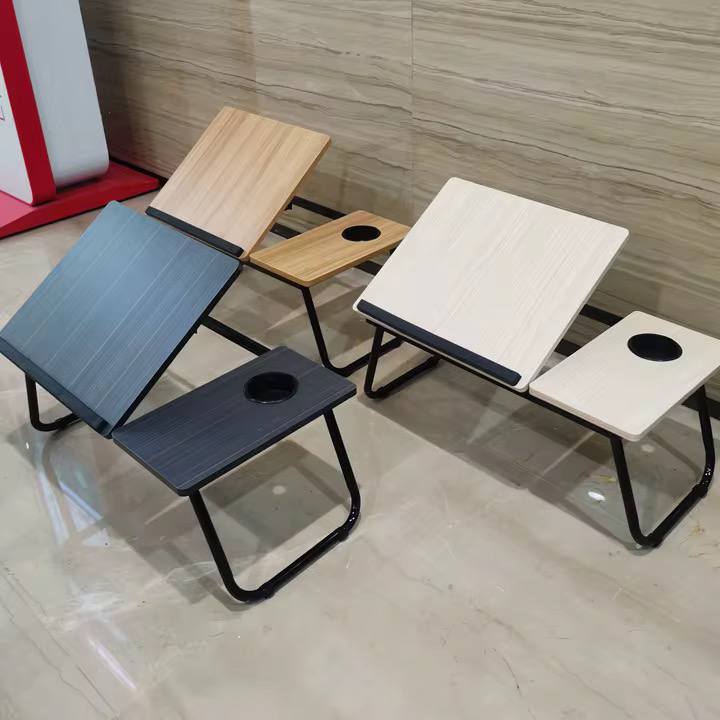 Adjustable Tilting Laptop Folding Table Stand Desk Bed Table with Foldable Legs