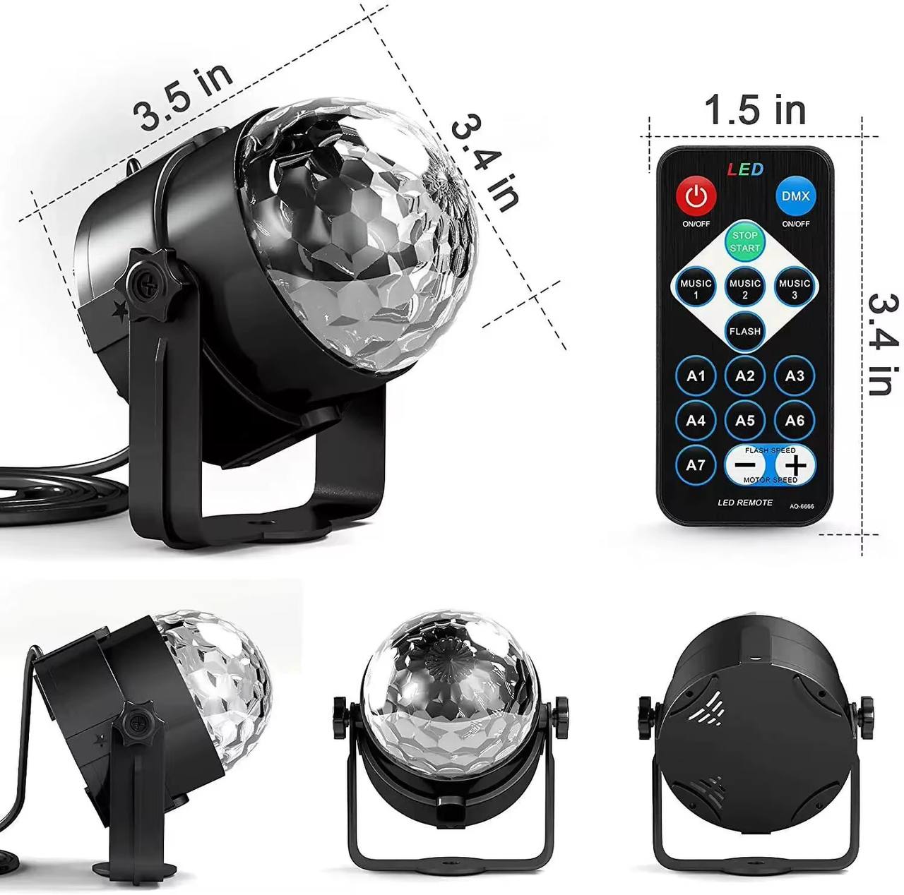 MINI CRYSTAL REMOTE CONTROL LIGHT